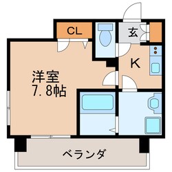 メイクス矢場町Ⅱの物件間取画像